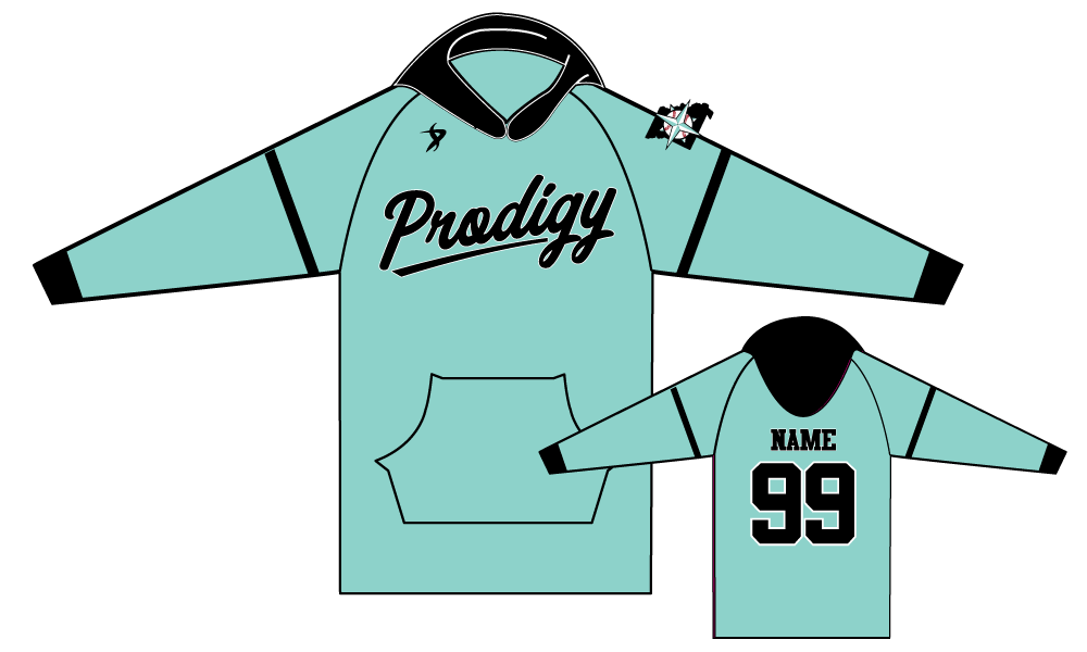 KC Prodigy Baseball - Seafoam Custom Hoodie