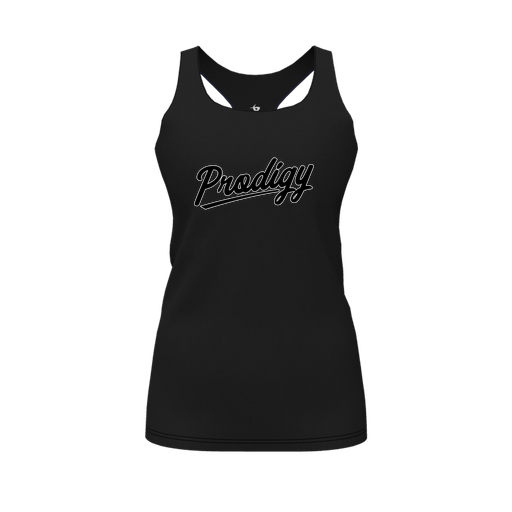 [FT0TRBBK-FYS-LOGO2] Decker Racerback Tank Top (Female Youth S, Black, Logo 2)