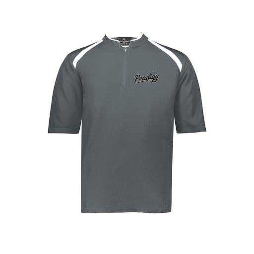 [229581-AS-GRY-LOGO2] Men's Dugout Short Sleeve Pullover (Adult S, Gray, Logo 2)
