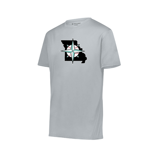 [222819.099.XXS-LOGO3] Youth Movement Dri Fit Shirt (Youth XXS, Silver, Logo 3)