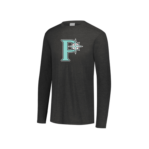 [3076.K94.S-LOGO1] Youth LS Ultra-blend T-Shirt (Youth S, Black, Logo 1)
