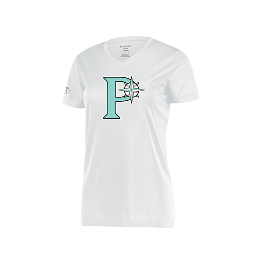 [222820.005.S-LOGO1] Ladies Movement Dri Fit Shirt (Female Adult S, White, Logo 1)