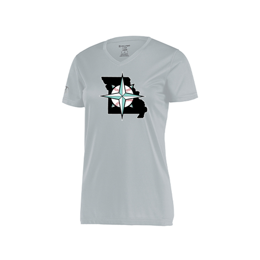 [222820.099.S-LOGO3] Ladies Movement Dri Fit Shirt (Female Adult S, Silver, Logo 3)