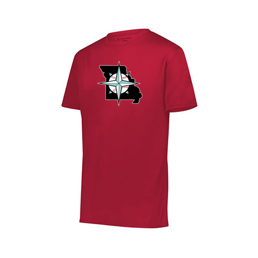 [222819.083.XXS-LOGO3] Youth Movement Dri Fit Shirt (Youth XXS, Red, Logo 3)