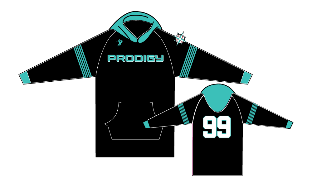 KC Prodigy Baseball - Black Custom Hoodie