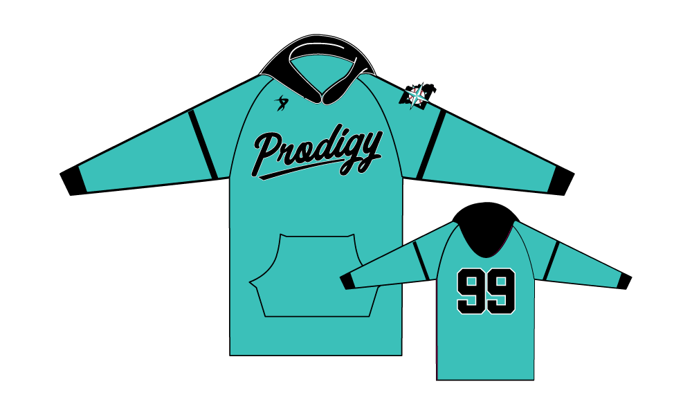 KC Prodigy Baseball - Seafoam Hoodie