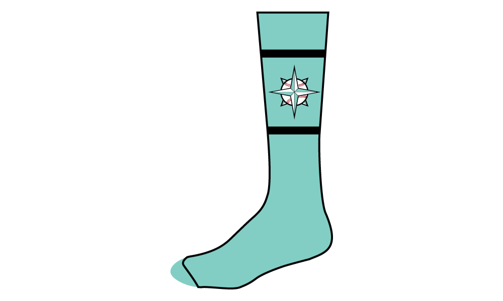 KC Prodigy Baseball - Seafoam Sock