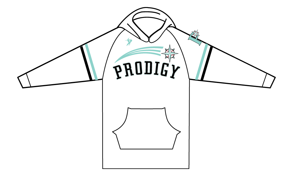 KC Prodigy Baseball - White Blank Hoodie
