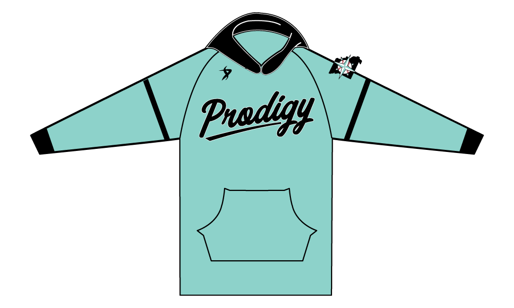 KC Prodigy Baseball - Seafoam Blank Hoodie