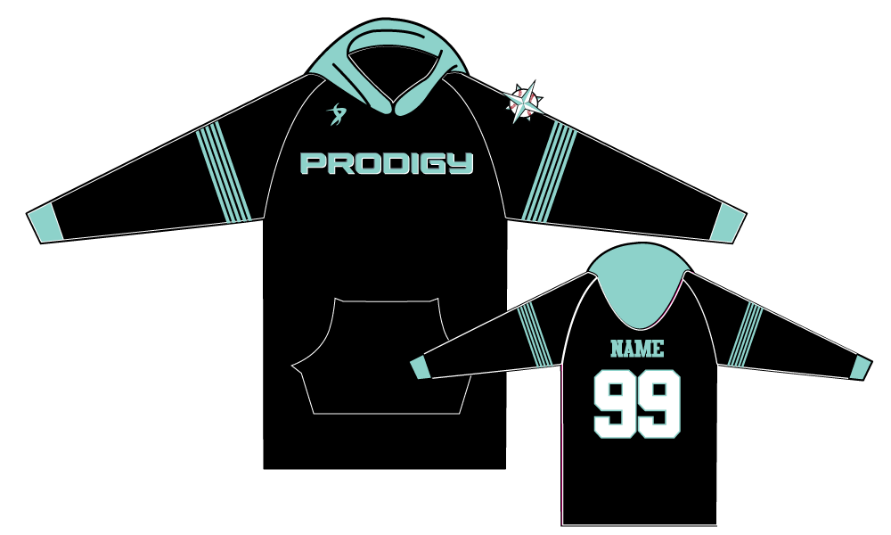 KC Prodigy Baseball - Black Custom Hoodie