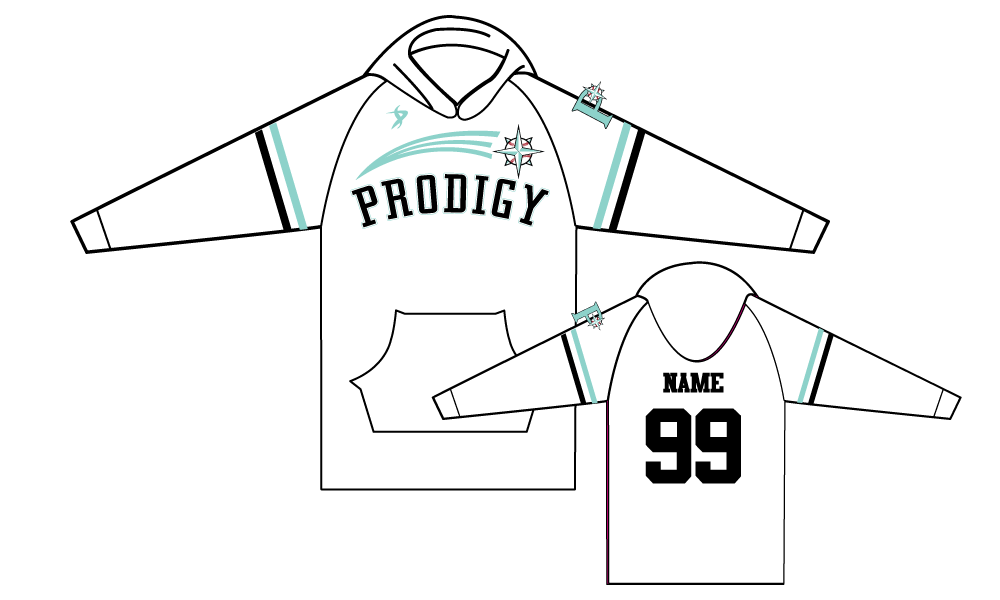 KC Prodigy Baseball - White Custom Hoodie